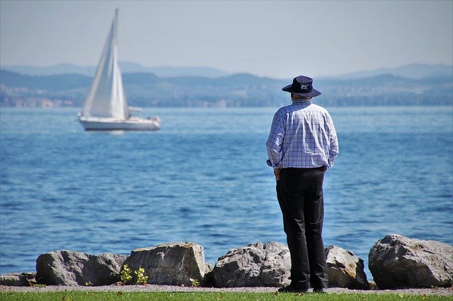 Rentner am Wasser